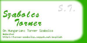 szabolcs torner business card